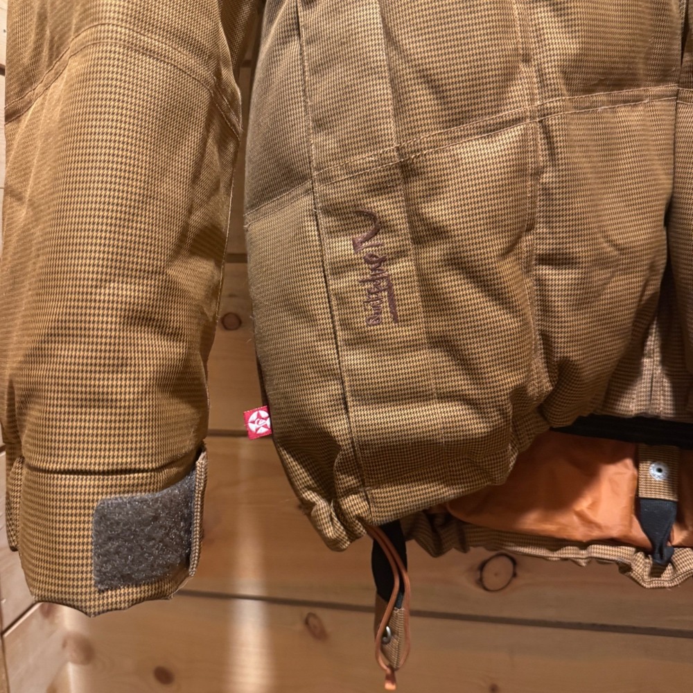Quiksilver Men's Brown Down Filled Puffer Snowboard Ski Jacket Cold Days Size S - Picture 3 of 10